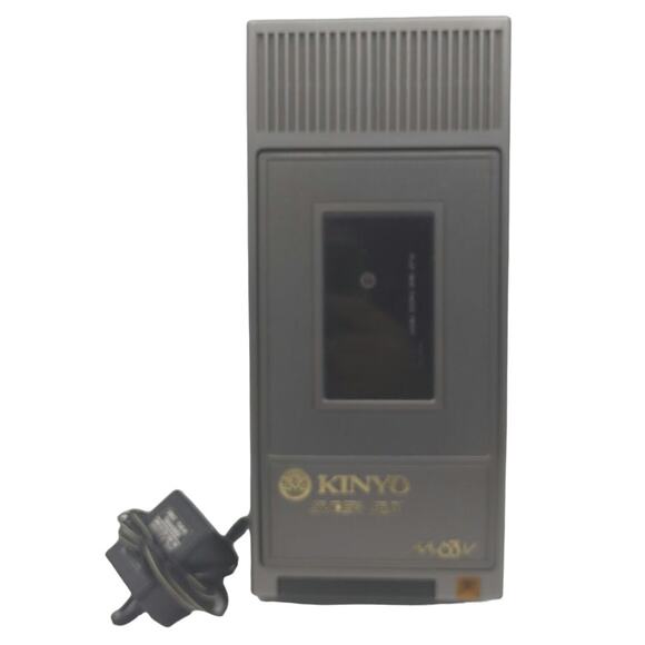 Kinyo Super Slim M-63V VHS Video Cassette VHS Rewinder Vintage Gray Tested Works - Picture 1 of 5